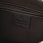 GG Supreme Monogram Belt Bag Dark Brown