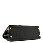 Shiny Alligator Kelly Sellier 32 Black