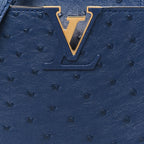 Ostrich Capucines Mini Indigo