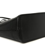 Textured Dollar Calfskin Small Ophidia Shoulder Tote Bag Black