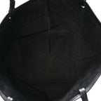 Grained Calfskin Park Tote Three Black