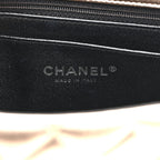Metallic Lambskin Quilted Mini Square Flap Gold Black