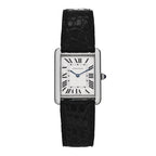 Stainless Steel Alligator 27mm Tank Solo Quartz Watch