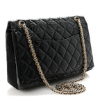 Aged Calfskin Quilted 2.55 Reissue 226 Flap Black