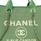 Mixed Fibers Small Deauville Tote Green