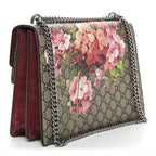 GG Supreme Monogram Blooms Medium Dionysus Shoulder Bag Beige Multicolor Dry Rose