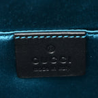 Suede Patent GG Web Small Ophidia Dome Shoulder Bag New Shamarock Black