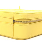 Caviar Quilted Medium CC Filigree Vanity Case Yellow