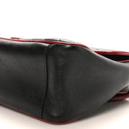 Vintage Effect Calfskin Matelasse Diagonal Small Torchon GG Marmont Top Handle Shoulder Bag Black Romantic Cherry