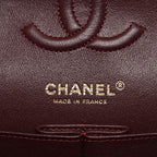 Lambskin Quilted Small Double Flap Black