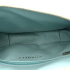 Caviar Quilted Filigree Waist Bag Light Blue