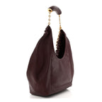 Buttery Nappa Lambskin Medium Squeeze Bag Dark Burgundy