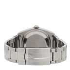 Stainless Steel 18K White Gold Diamond 34mm Oyster Perpetual Date Watch White Roman 115234
