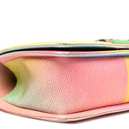 Caviar Quilted Medium Cuba Rainbow Boy Flap Multicolor