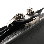 Satin Crystal GG Monogram Mini Dionysus Top Handle Bag Black