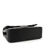 Lambskin Quilted Jumbo Double Flap Black