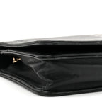 Lambskin Chevron Boy Wallet On Chain WOC Black