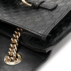 Microguccissima Mini Emily Chain Shoulder Bag Black