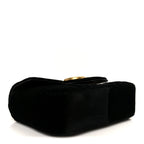 Velvet Matelasse Mini GG Marmont Shoulder Bag  Black
