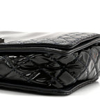 Patent New Medium Boy Reverso Flap Navy