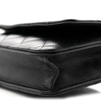 Lambskin Quilted Wallet On Chain WOC Black