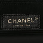 Lambskin Quilted Large Boy Flap Black