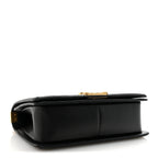 Lambskin Quilted Medium Boy Flap Black