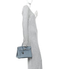 Togo Verso Birkin 25 Bleu Lin Chai