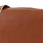 Supple Smooth Calfskin Jacquard Cubi Crossbody Bag Tan