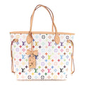 LV X TM Monogram Multicolor Neverfull MM White