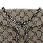 GG Supreme Monogram Mini Dionysus Chain Wallet Beige Taupe
