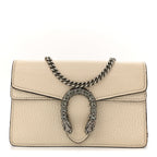 Dollar Calfskin Crystal Super Mini Dionysus Shoulder Bag Mystic White Black Diamond