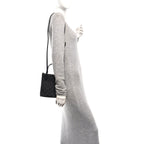 Denim GG Monogram Dollar Calfskin Mini Ophidia Tote Black Grey