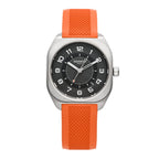 Titanium Rubber 39mm H08 Automatic Watch Orange