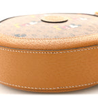 X DISNEY Mini Vintage GG Supreme Monogram Mickey Mouse Round Shoulder Bag Beige Vintage Sun Oil