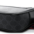 Soft GG Supreme Monogram Web Belt Bag Black Grey