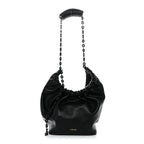 Mellow Nappa Small Monochrome Squeeze Bag Black