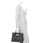 Epsom Birkin 30 Black
