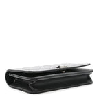 Caviar Quilted Boy Wallet On Chain WOC Black