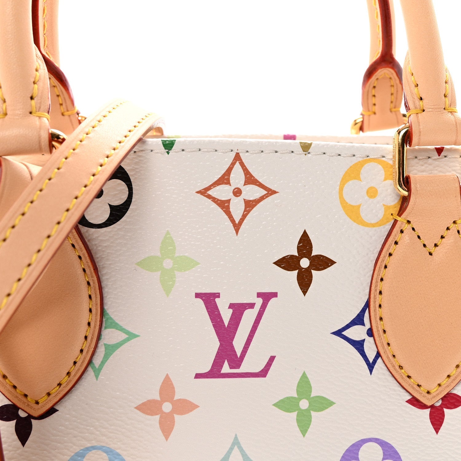LV X TM Monogram Multicolor Onthego PM White