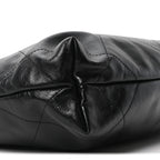 Shiny Calfskin Quilted Small Chanel 22 Black