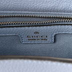 Grained Calfskin Web Medium Jackie 1961 Hobo Light Blue