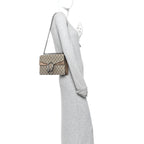GG Supreme Monogram Small Dionysus Shoulder Bag Taupe
