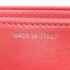 Lambskin Quilted Wallet On Chain WOC Pink