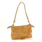 Mellow Nappa Donut Medium Chain Flamenco Knot Clutch Sahara