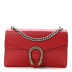 Dollar Calfskin Swarovski Crystal Small Dionysus Shoulder Bag Hibiscus Red