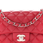Caviar Quilted Mini Rectangular Flap Pink