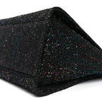 Calfskin Sequin Medium Deauville Tote Black