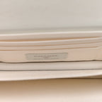 Lambskin Quilted Mini Pearl Wallet On Chain WOC White