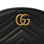 Calfskin Matelasse GG Marmont Belt Bag 85 34 Black